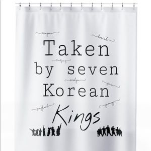 BTS shower curtain! Brand New